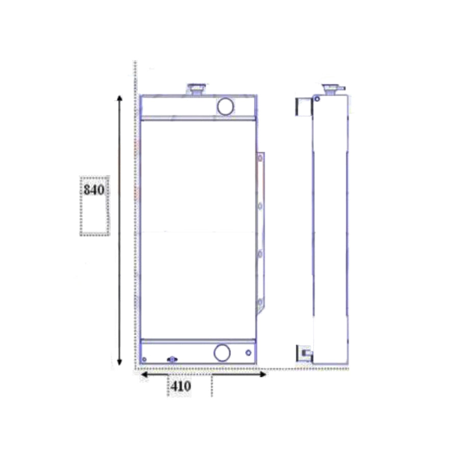 For JCB gravemaskin JS110 JS115 Hydraulisk radiatorkjerneenhet