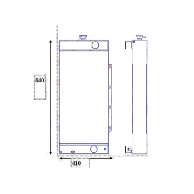 For JCB Excavator JS110 JS115 Hydraulic Radiator Core Assembly