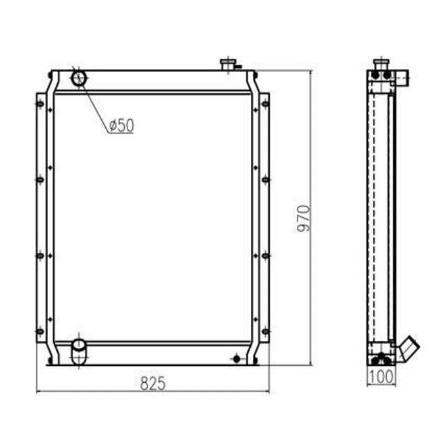 For Kato Excavator HD820R Hydraulic Radiator Assembly