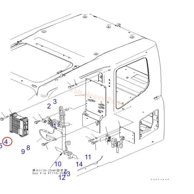 Fits For Komatsu Excavator PC130-7 Control Panel V-ECU 7835-26-5001