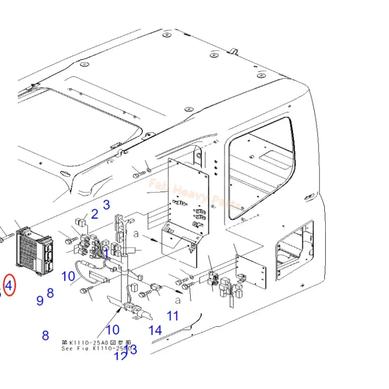 Fits For Komatsu Excavator PC130-7K Control Panel V-ECU 7835-26-5000