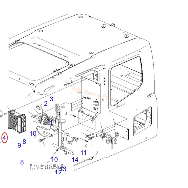 Fits For Komatsu Excavator PC130-7K Control Panel V-ECU 7835-26-5000