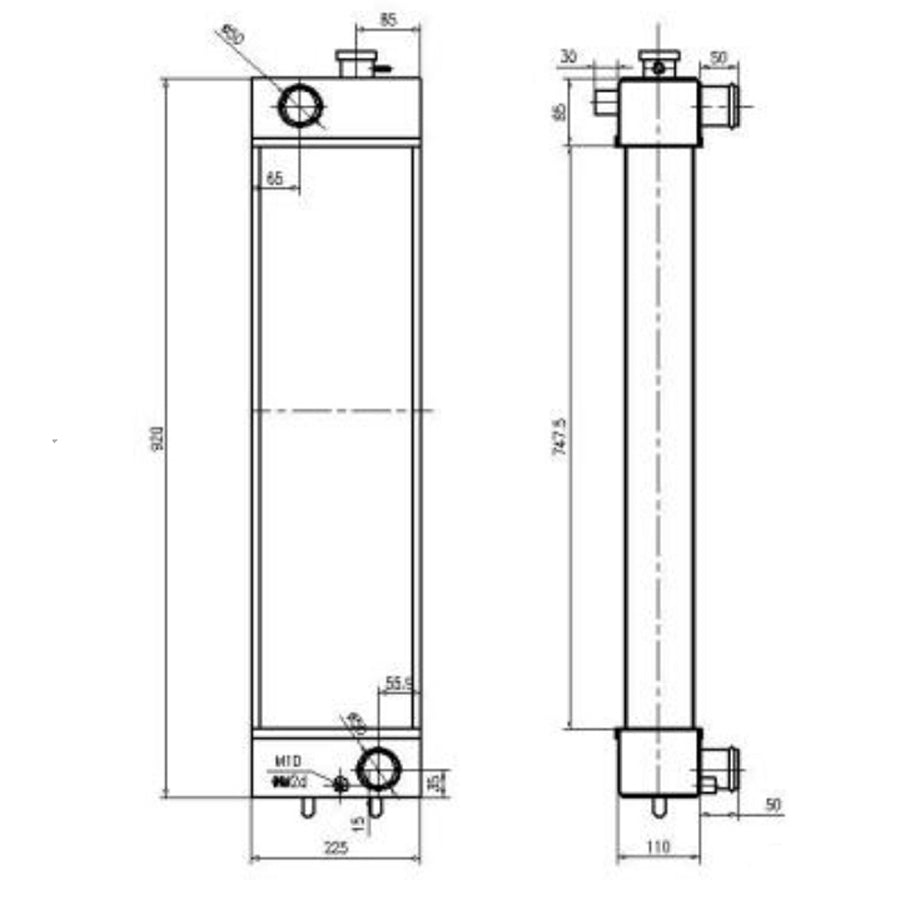Fits For Komatsu Excavator PC138-7 Hydraulic Radiator Core Assembly