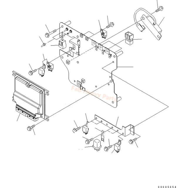コマツ掘削機PC240LC-8K PC230NHD-8KコントローラーV-ECU 7835-46-1005に適合