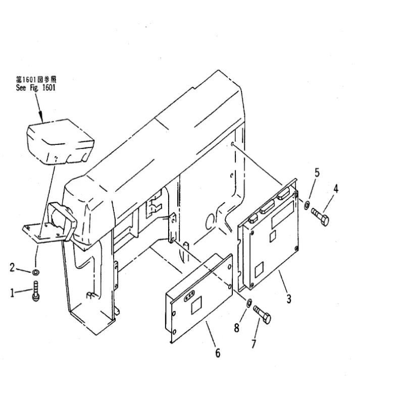 Fits For Komatsu Excavator PC300 PC300-5 PC300LC PC300LC-5 Monitor 207-06-X3110