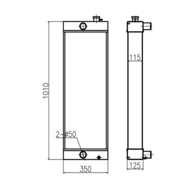 For Sany Excavator SY215C-9 SY225C-9 Hydraulic Radiator Core Assembly