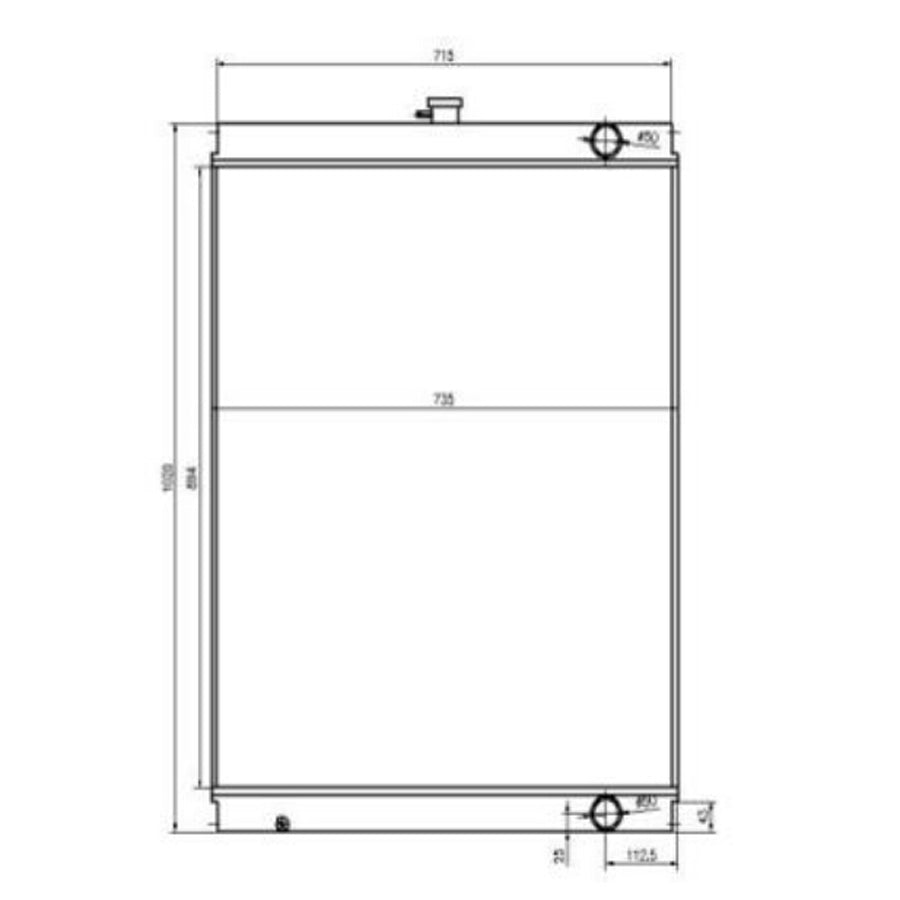 For Sumitomo gravemaskin SH240A3 Hydraulisk radiatorkjerneenhet