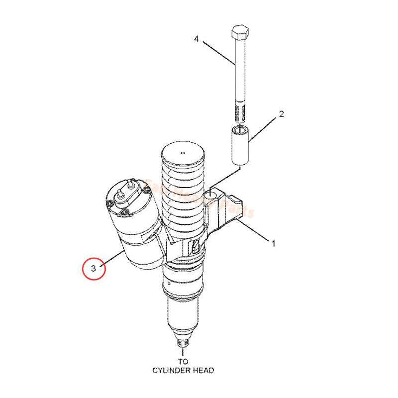 Fuel Injector 10R - 8989 10R8989 280 - 0574 2800574 Fits for Caterpillar CAT Engine C15, Remanufactured - Fab Heavy Parts