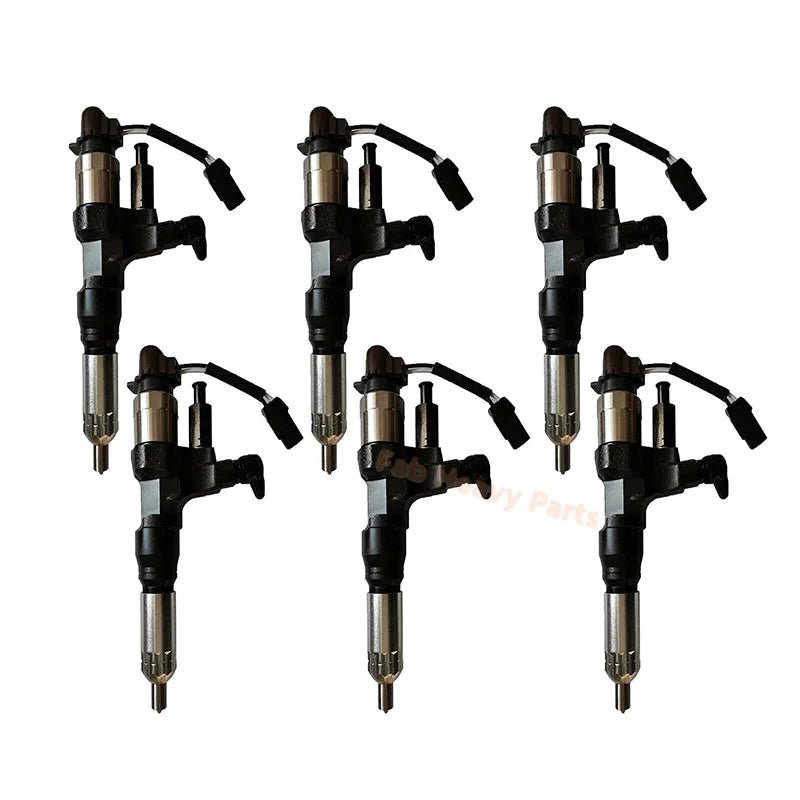Fuel Injector 23670 - E0010 095000 - 6593 for Hino Engine 3.8L 4.7L 5.0L 6.5L 7.7L - Fab Heavy Parts