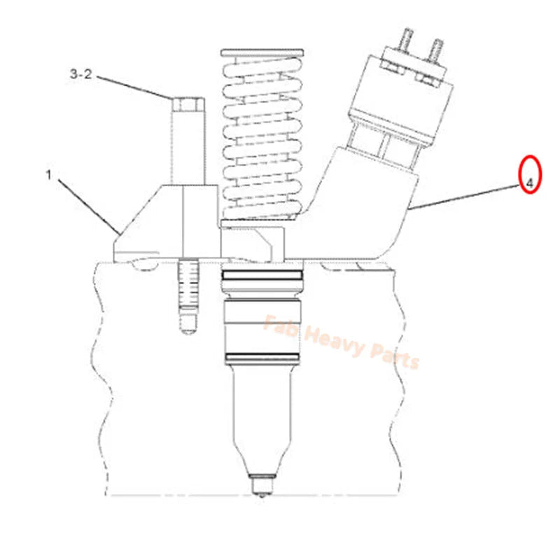 Fuel Injector 253 - 0615 2530615 Fits for Caterpillar CAT Engine C15 C27 Truck 770 770G 777C 777D 777F 777G Loader 980G 980H 992K 993K, Remanufactured - Fab Heavy Parts