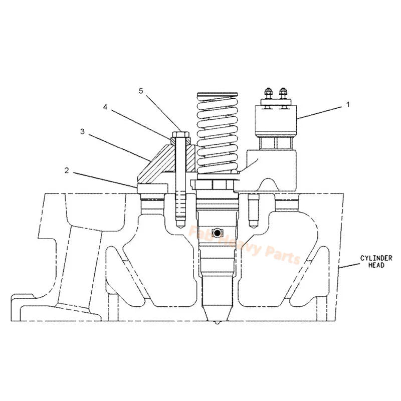 Fuel Injector 392-0206 3920206 Fits for Caterpillar CAT Engine 3508B 3512B Wheel Loader 992G Dozer 854G, Remanufactured