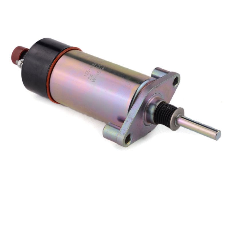 Fuel Shutoff Solenoid 24V 155 - 4653 1554653 3E - 7985 3E7985 Fits for Caterpillar 330 330C Excavator, Warranty 6 Months - Fab Heavy Parts