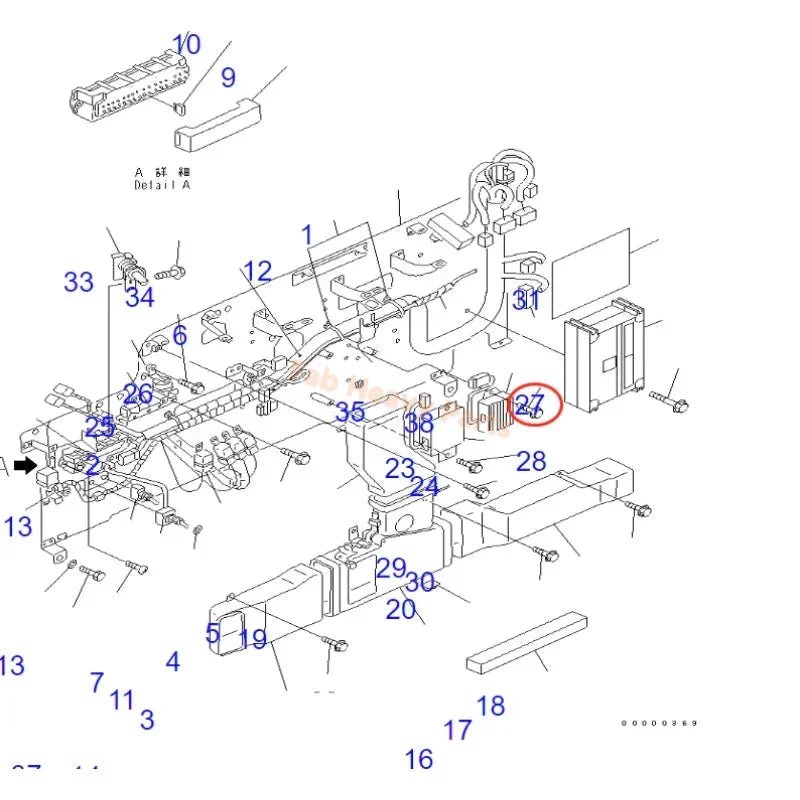 Governor Controller 7834 - 24 - 5000 Fits for Komatsu Excavator PW130ES - 6K - Fab Heavy Parts