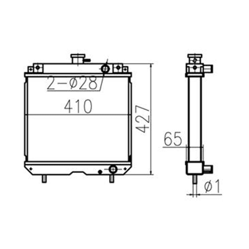 Hydraulic Radiator 10380412000 Fits for Caterpillar CAT Excavator MM40 - Fab Heavy Parts