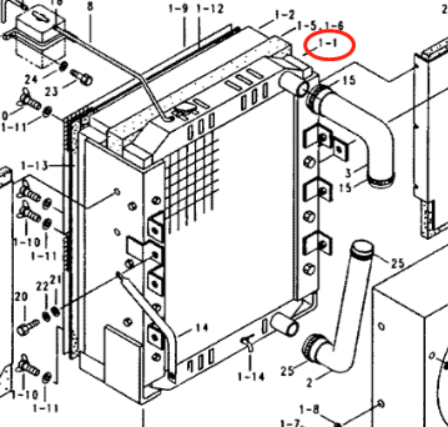 Hydraulic Radiator 11E4 - 4002 11E44002 for Hyundai Excavator R200W R200W - 2 - Fab Heavy Parts