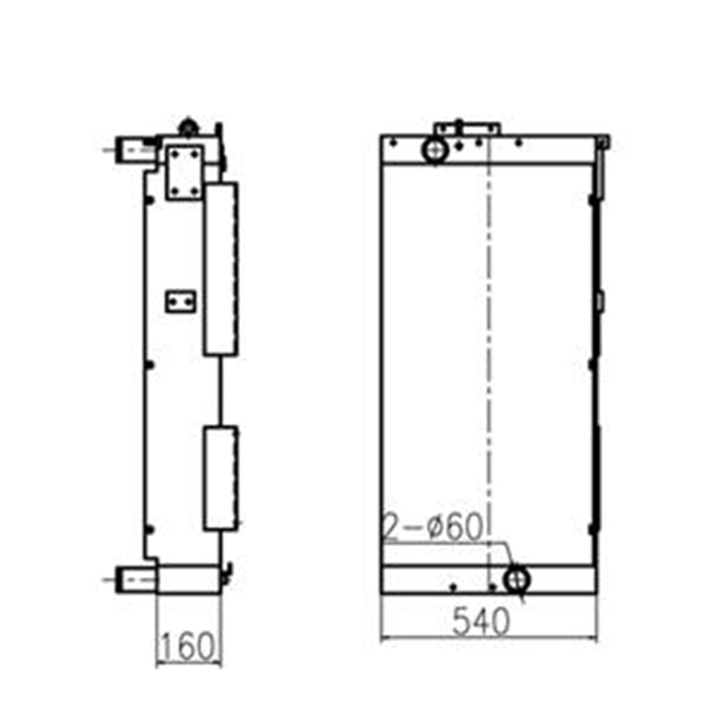 Hydraulic Radiator 11Q9 - 40522 11Q9 - 40523 11Q9 - 40524 11QA - 40205 for Hyundai Excavator R320LC - 9 R360LC - 9 R380LC - 9 - Fab Heavy Parts