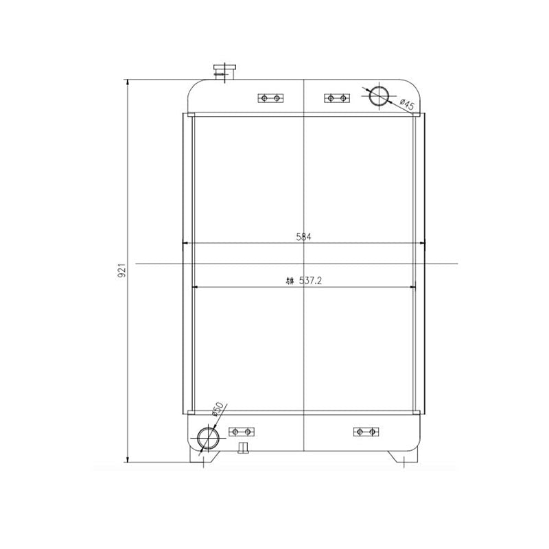 Hydraulic Radiator 1396887 139 - 6887 Fits for Caterpillar CAT D3C - III D4C - III D5C - III 933C 939C - Fab Heavy Parts