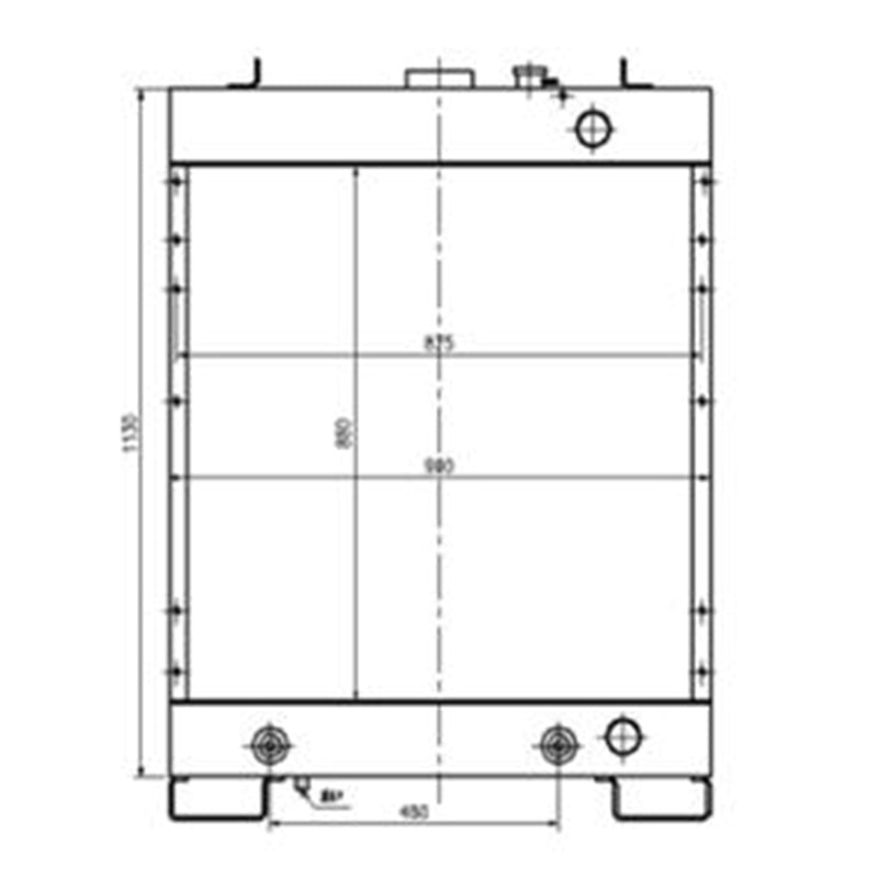 Hydraulic Radiator 14X - 03 - 11314 Fits for Komatsu D65EX - 12 D65EX - 12 D85E - SS - 2 Bulldozers - Fab Heavy Parts