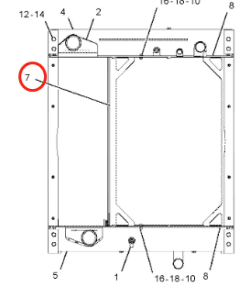 Hydraulic Radiator 2305006 230 - 5006 Fits for Caterpillar CAT 3126B C7 C9 - Fab Heavy Parts