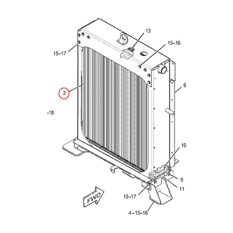 Hydraulic Radiator 332 - 4567 3324567 Fits for Caterpillar CAT Engine C15 Truck 740B 735B - Fab Heavy Parts