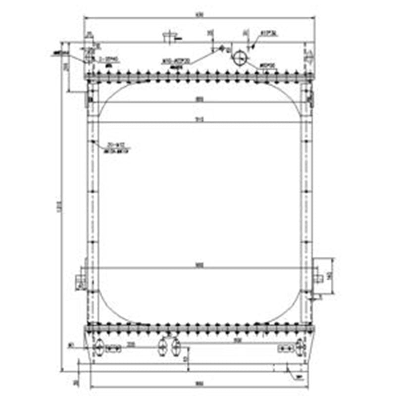 Hydraulic Radiator 421 - 03 - 21103 Fits for Komatsu Wheel Loader WA470 - 3 WA450 - 3 - Fab Heavy Parts