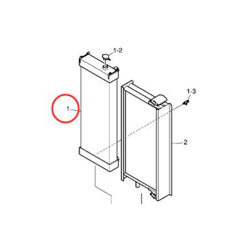 Hydraulic Radiator 440211 - 00899 44021100899 for Doosan Daewoo Excavator DX260LCA - Fab Heavy Parts