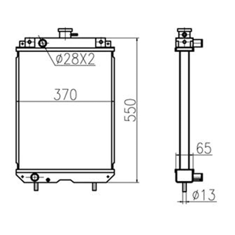 Hydraulic Radiator 4429663 for Hitachi ZAX30UR Excavator - Fab Heavy Parts