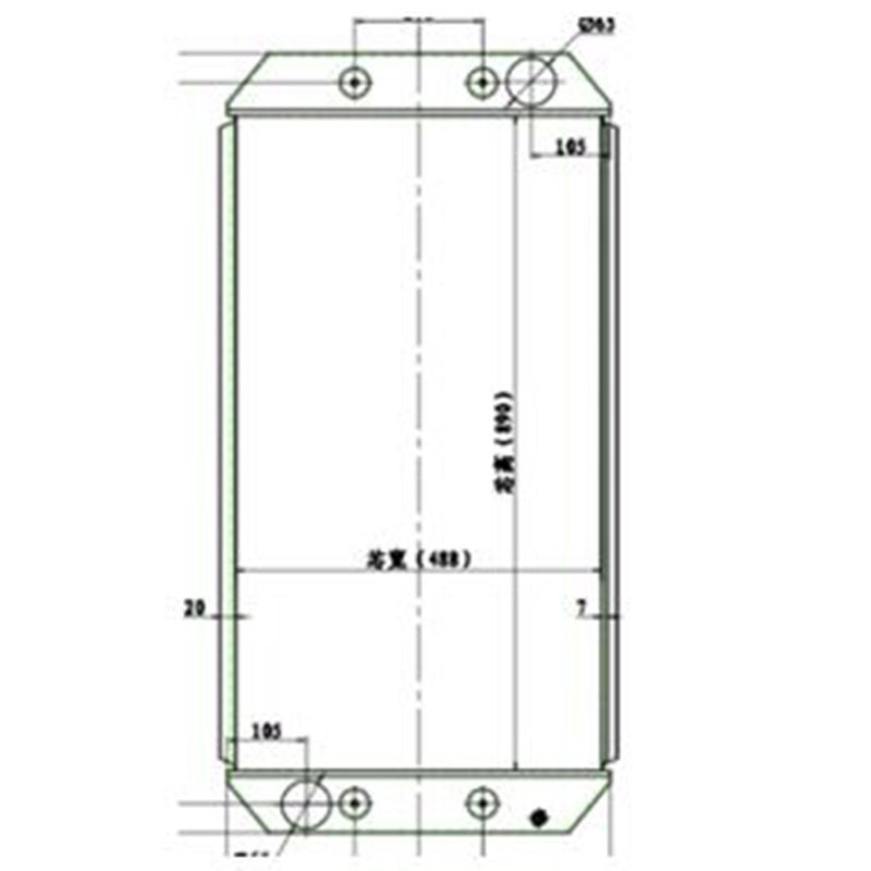 Hydraulic Radiator Core 3105882 310 - 5882 Fits for Caterpillar CAT 120K Motor Grader - Fab Heavy Parts