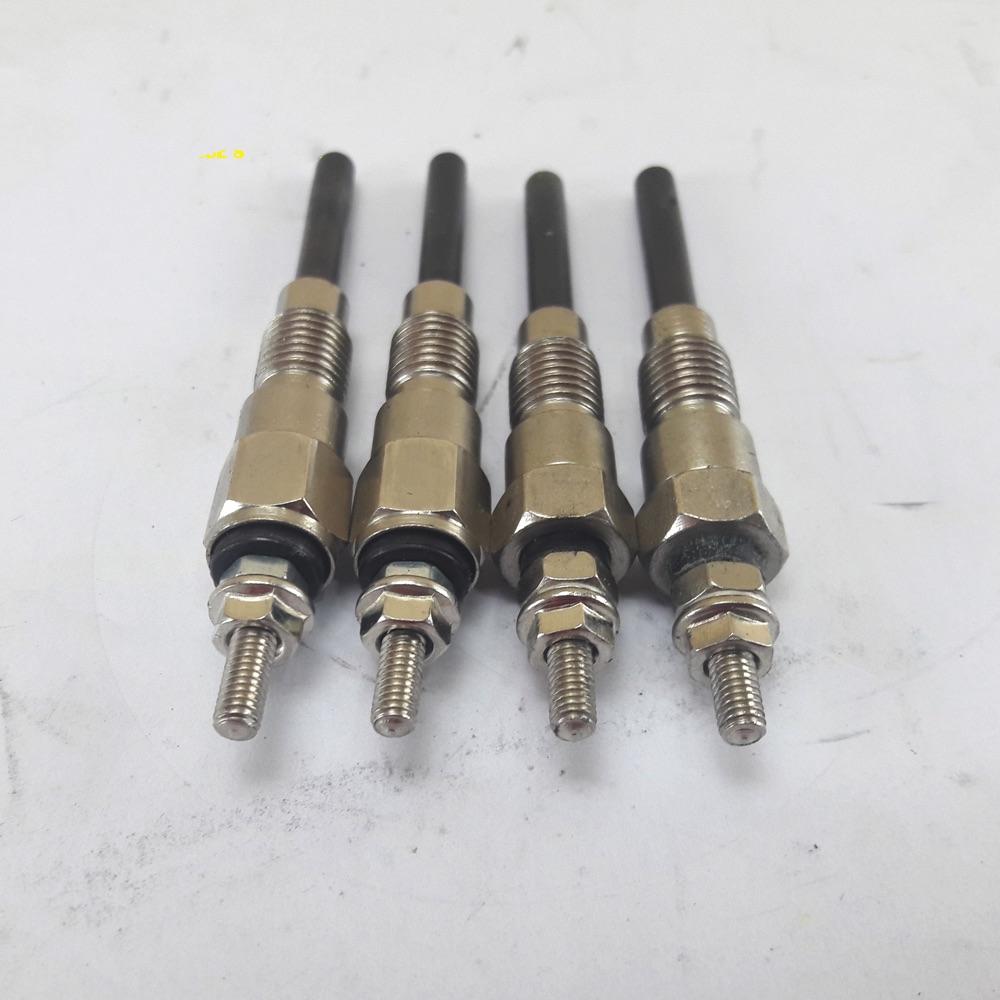 Kubota V2203 Glow Plug 4PCS 1J860 - 65510 Short Fit Tractor L3240DT L3540HST L3800DT - Fab Heavy Parts