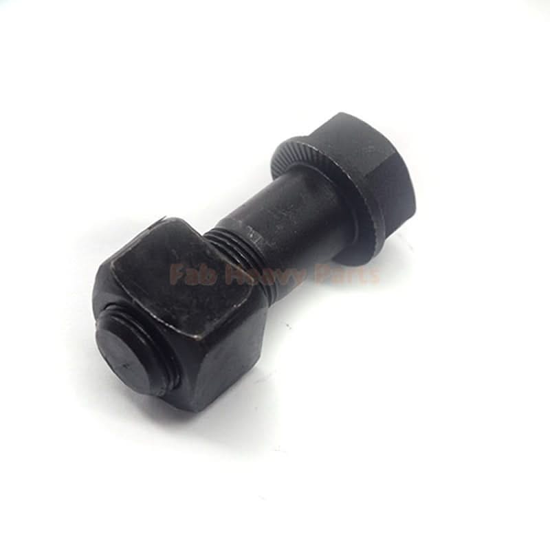 M20*57mm Track Shoe Bolt Chain Bolt with Nuts for Volvo CAT Fits Case Kobelco Fits Komatsu Hitachi Doosan JD Excavator Loader - Pack of 100 - Fab Heavy Parts