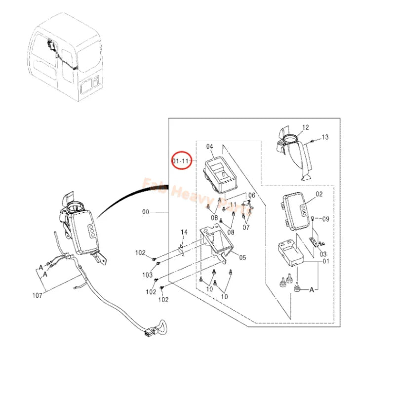 Monitor Display Cluster 4646113 for Hitachi Excavator ZX200 ZX240 ZX330 ZX230 ZX370