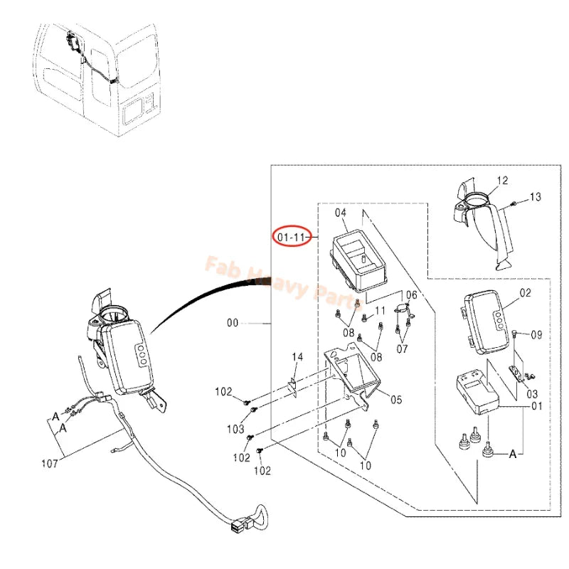 Monitor Display Panel 4483034 for Hitachi ZAX200 ZAX240 ZX330-1 Excavator