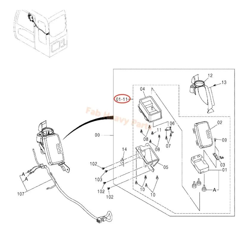 Monitor Display Panel 4483034 for Hitachi ZAX200 ZAX240 ZX330-1 Excavator