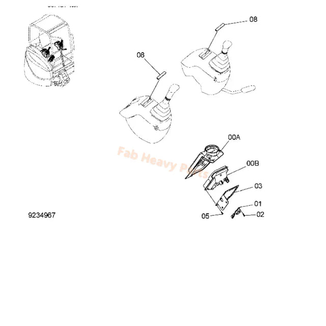 Panel de monitor 4607536 para Hitachi ZX30U-2 ZX35U-2 ZX40U-2 ZX50U-2 ZX55UR-2 ZAXIS35U-2 ZAXIS50U-2 EXCAVADOR