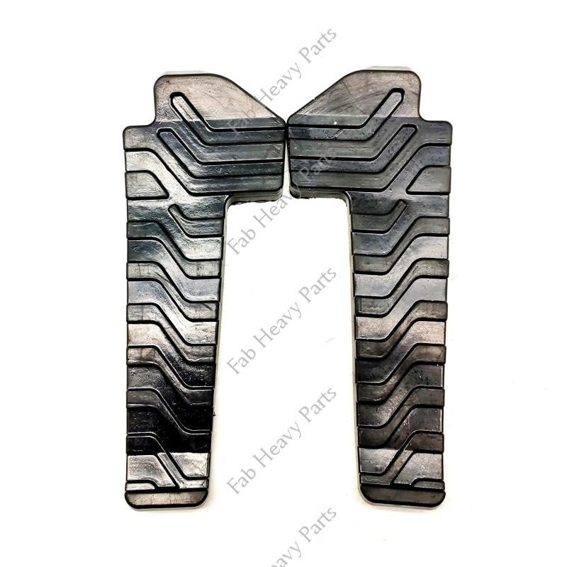 New Fits for Caterpillar Excavator Pedal Rubber and Iron Pad Aftermarket - Fab Heavy Parts