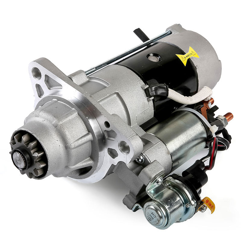New Kato Excavator HD1403 Mitsubishi 6D24 Starter Motor 24V 5.5KW - Fab Heavy Parts