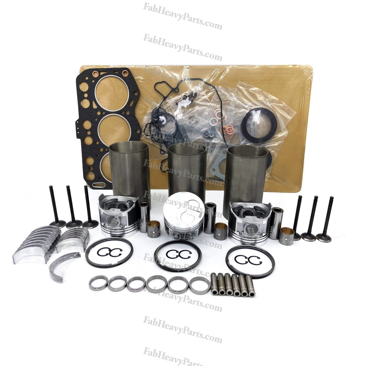 Overhaul Rebuild Kit Yanmar 3TN100 Engine Daewoo DSL801 U Skid Steer Loader - Fab Heavy Parts