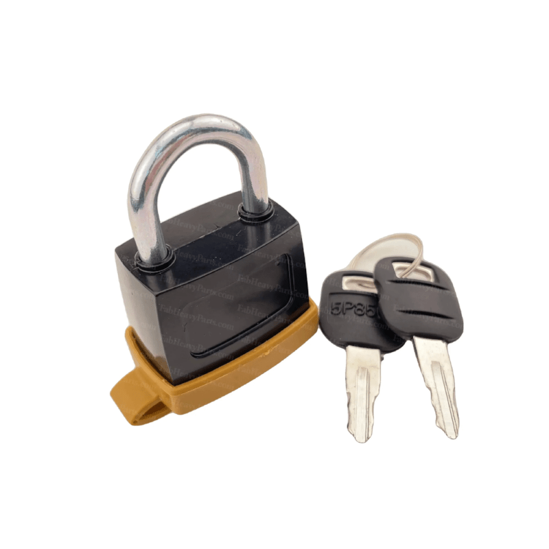 Padlock 246 - 2641 2462641 & Key 5P8500 5P - 8500 Fits for Caterpillar 311 312 330 320 336 345 307 308 323D 216 815 953 973 - Fab Heavy Parts