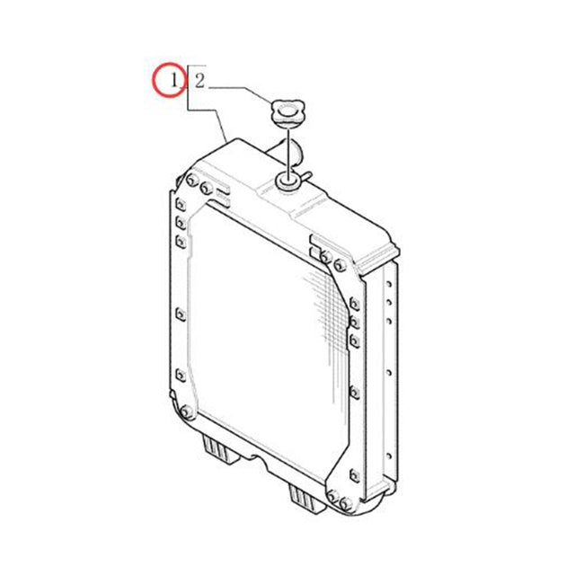 Radiator 5172926 for New Holland Tractor TN75D TN75F TN75S TN70SA TN75VA
