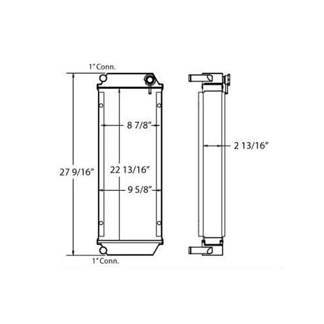 Radiator 6678820 6672455 7009566 Aftermarket Replacement For Bobcat 553F 553AF 463 S70 Skid Steer Loader