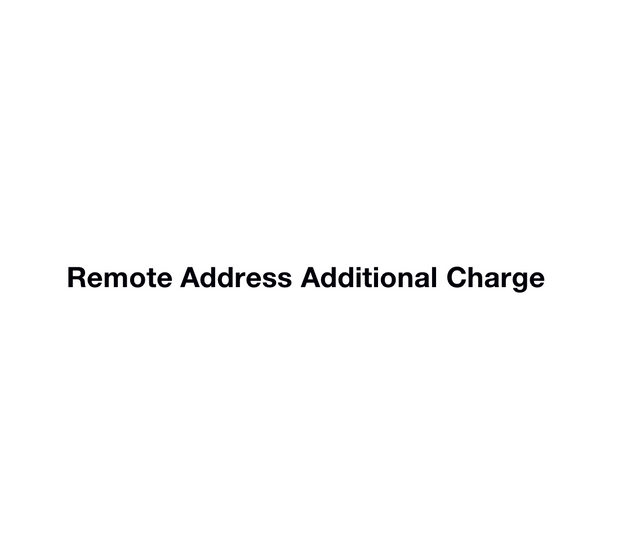 FedEx DHL Express Shipping Remote Address Additional Charge Canada/USA/AUS
