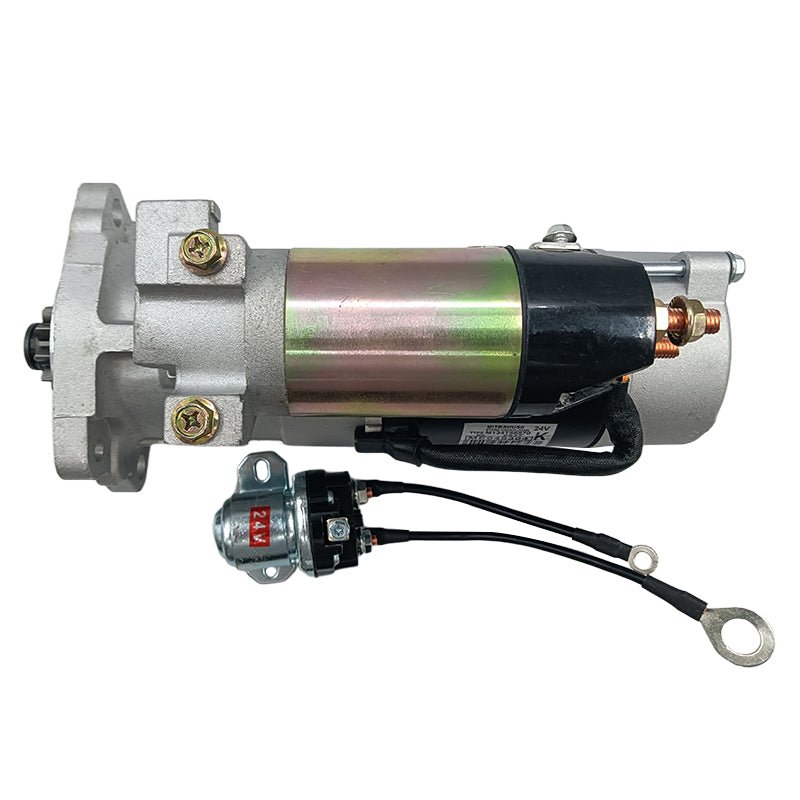 Starter Motor 18246 32866 - 00202 3286600202 for Mitsubishi Engine Fits for Caterpillar CAT Excavator 320C - Fab Heavy Parts
