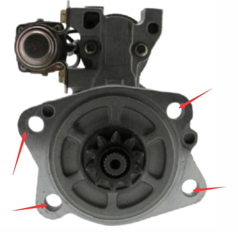 Starter Motor M008T60371 32B66 - 20100 for Mitsubishi S6S Caterpiller CAT 3066 Engine E320C E320D Hitachi ZAX330 Excavator - Fab Heavy Parts