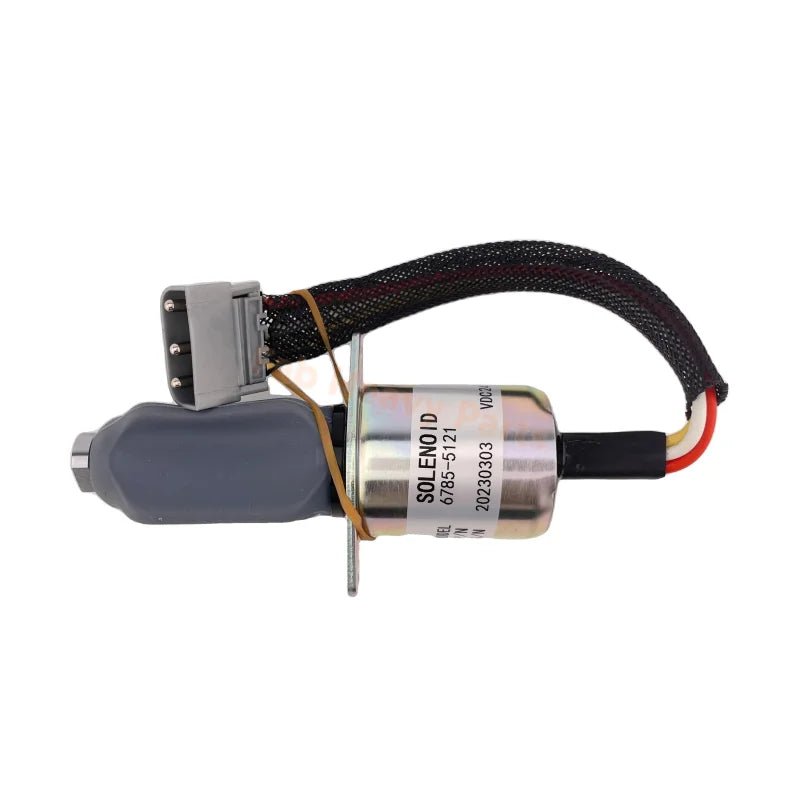 Stop Solenoid 6785 - 5121 11033700 for Volvo Wheel Loaders L70C L330C L70B, 24V - Fab Heavy Parts