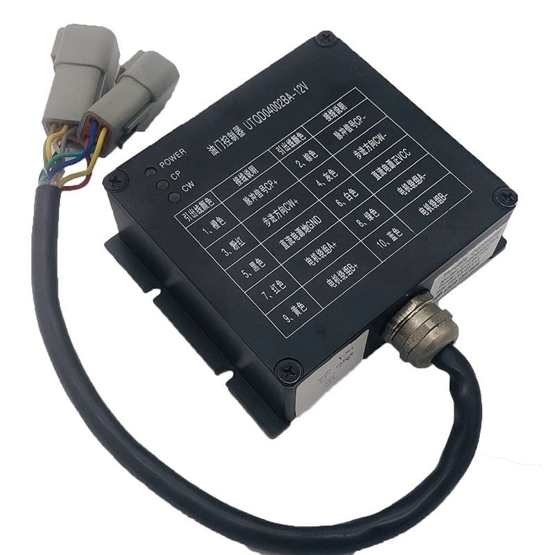 Throttle Controller UTQD04002BA - 12V for Yuchai YC60 - 8 YC135 Excavator - Fab Heavy Parts
