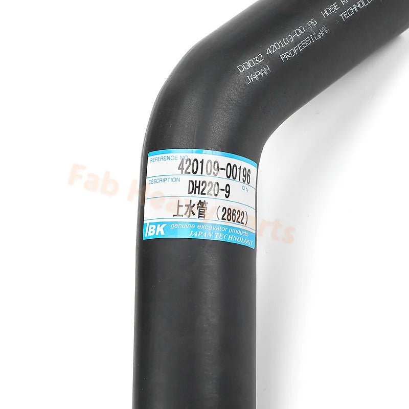 Upper Radiator Hose for Doosan DH225 - 9 Excavator - Fab Heavy Parts