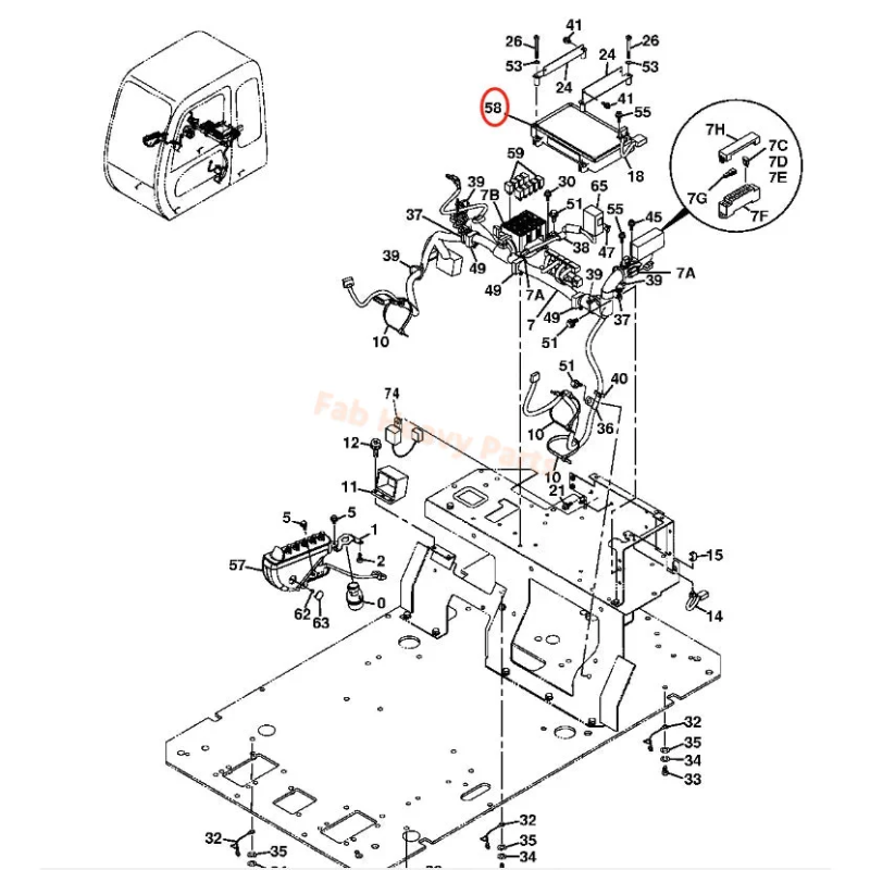 V-ECU Vehicle Controller 9226756 Fits for John Deere 120C Excavator