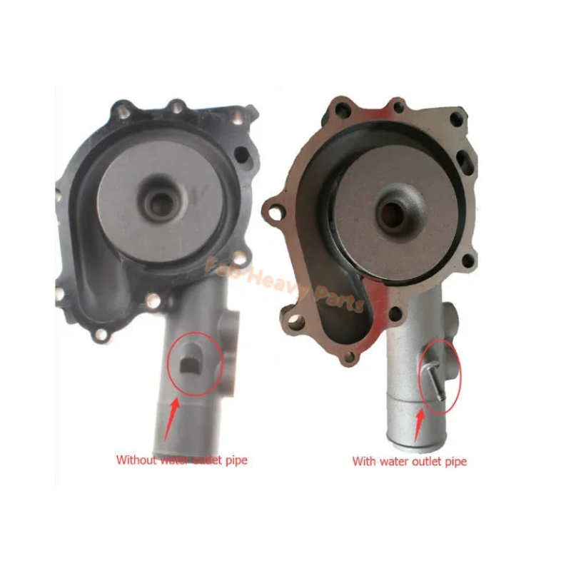 Water Pump YM123900-42000 Fits for Komatsu Engine S4D106 Backhoe Loader WB140-2 WB150-2 WB91R-2 WB93R-2 WB97S-2