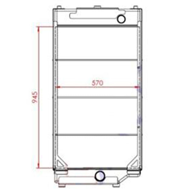 Radiador hidráulico 2253318 225-3318 FITS para Caterpillar Cat 966GII 972GII