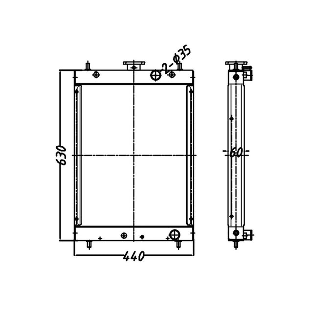 Hydraulic Radiator 4416186 Fits for John Deere Excavator 35C 27C 35ZTS 27ZTS